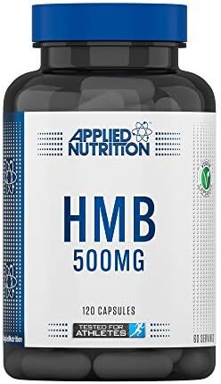 Applied Nutrition HMB 500MG supplement in plant-based veggie capsules with branched chain amino acid