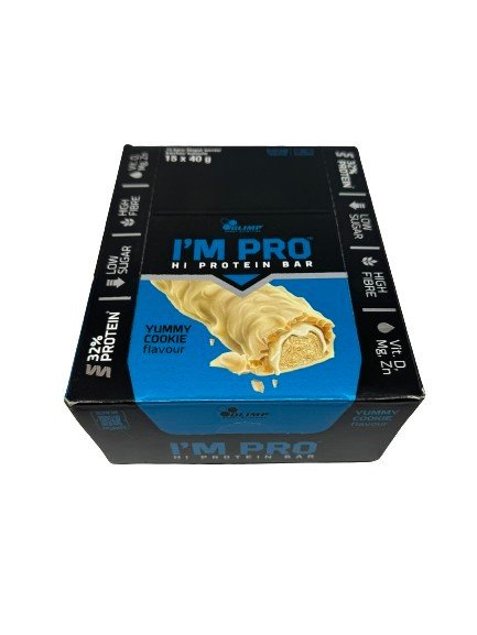 Olimp Sport Nutrition I’m Pro Protein Bars - 15x40g / Yummy Cookie - Protein Bars