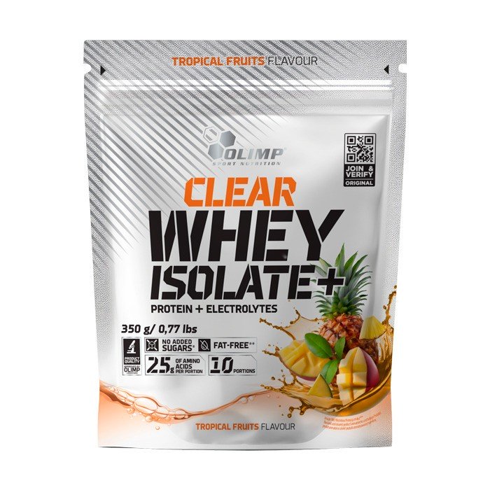 Olimp Sport Nutrition Clear Whey Isolate + - 350g / Tropical Fruits - Whey Proteins