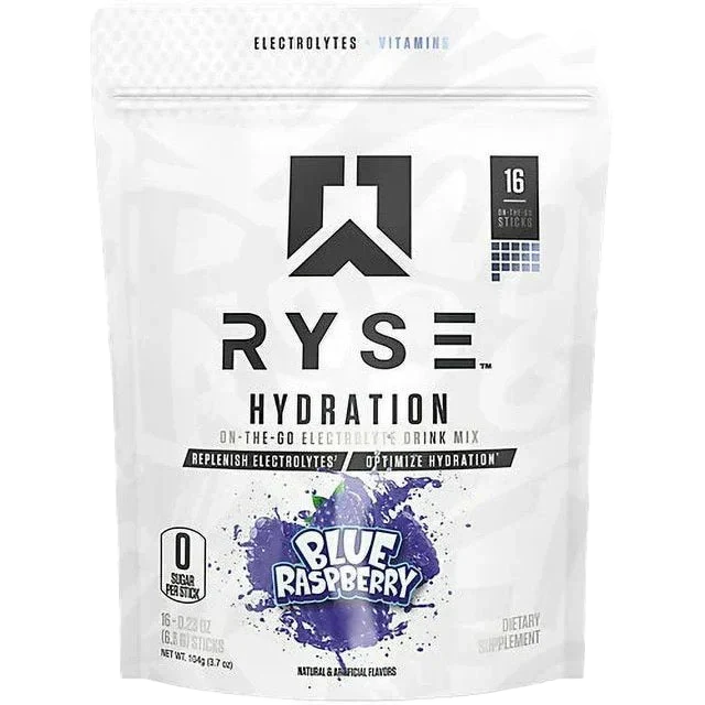 RYSE-Hydration-Sticks--Blue-Raspberry - 16x6.4g / Blue Raspberry