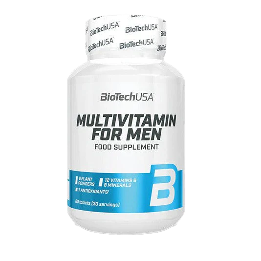 BioTech USA Multivitamin for Men - 60 Tablets - Multi-Vitamin Capsules
