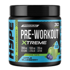 Apple Blueberry HYPE Pre Workout Powder for relentless energy and thermogenic support