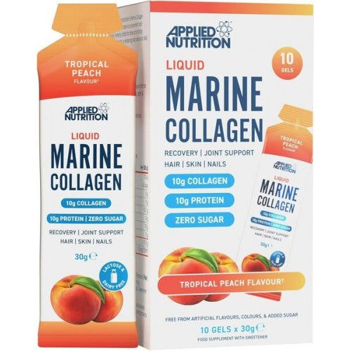 Applied Nutrition Marine Collagen Gels - 10x30g / Strawberry Raspberry - Halal