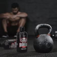 Black AK-47 Labs Mega Grip Liquid Chalk 250ml bottle with octopus logo