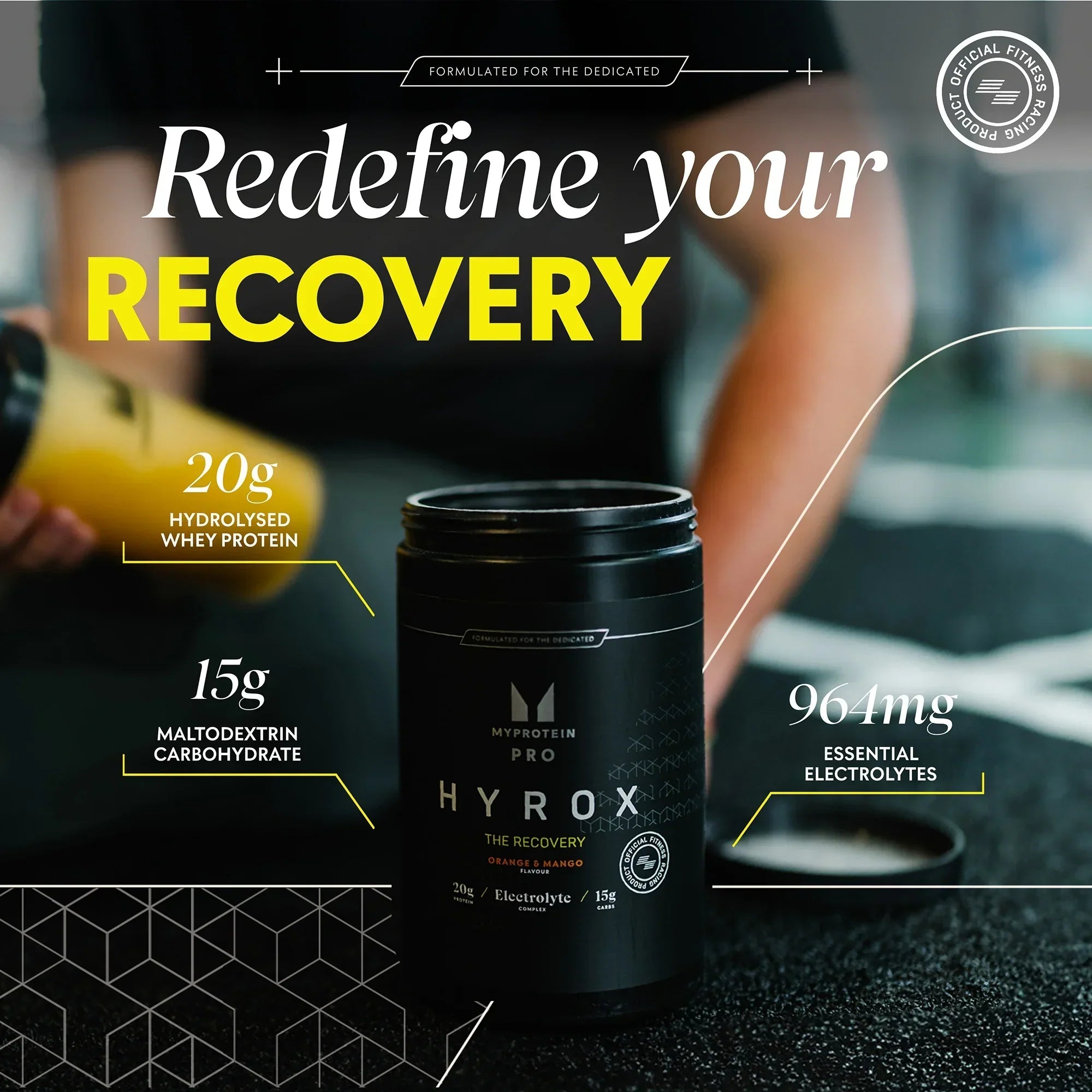 MyProtein Pro x Hyrox - THE Recovery - Protein Blend Powder (Whey Protein Concentrate Whey Protein Isolate Calcium