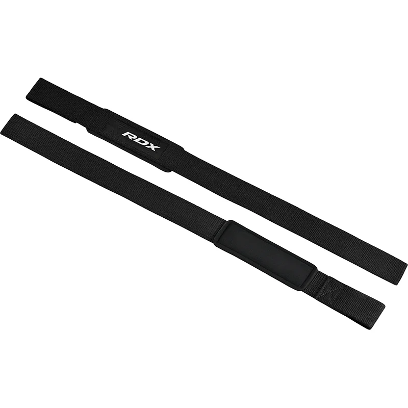 RDX Gym Single Strap Plus with padded black nylon wrist straps and wicking properties