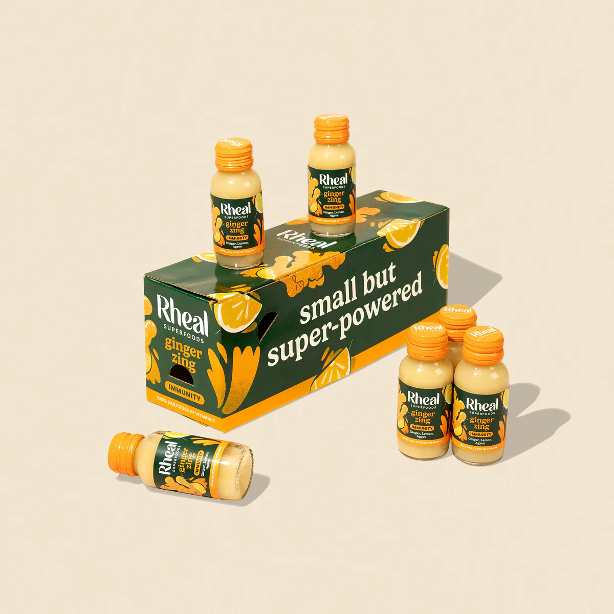 Rheal Superfood Ginger Zing Immunity Shot 14x60ml - MyGymSupplements