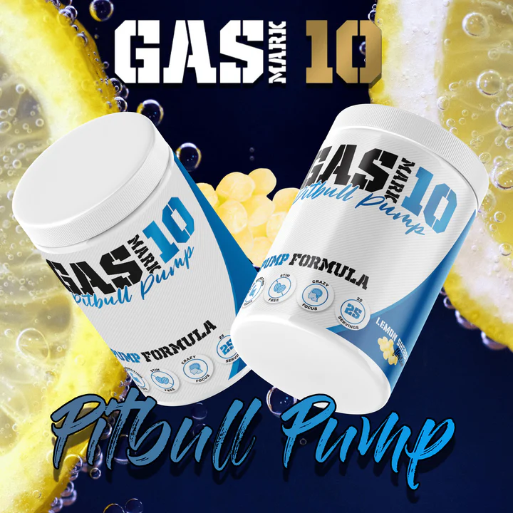 Gas Mark 10 Pitbull Pump 450g / Lemon Sherbet Pre Workout