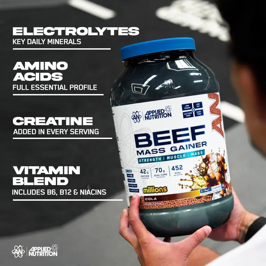 Applied Nutrition Beef Mass Gainer 3.13kg - MyGymSupplements