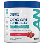 White and blue Applied Nutrition Organ Shield tub with raspberry flavor for kidney health