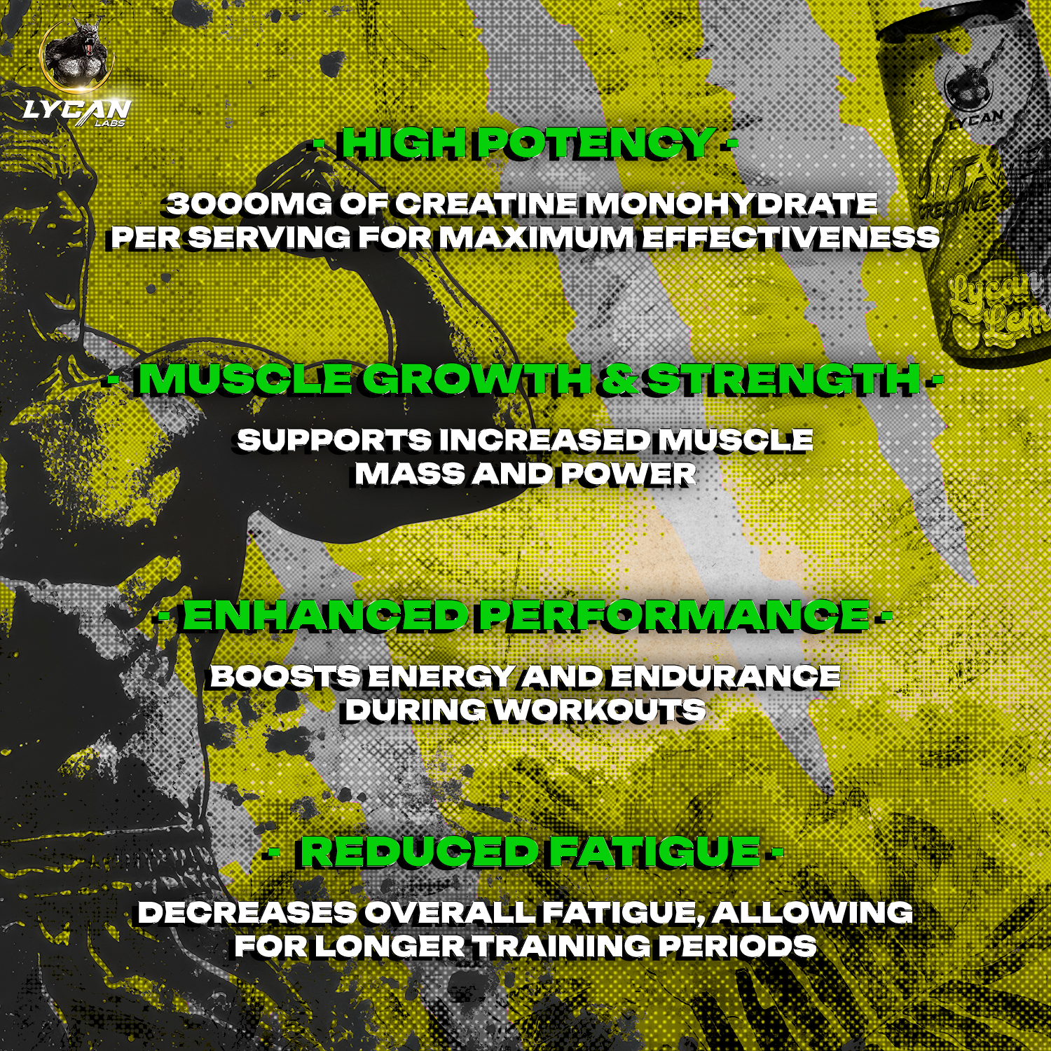 Lycan Labs Untamed Creatine Gummies