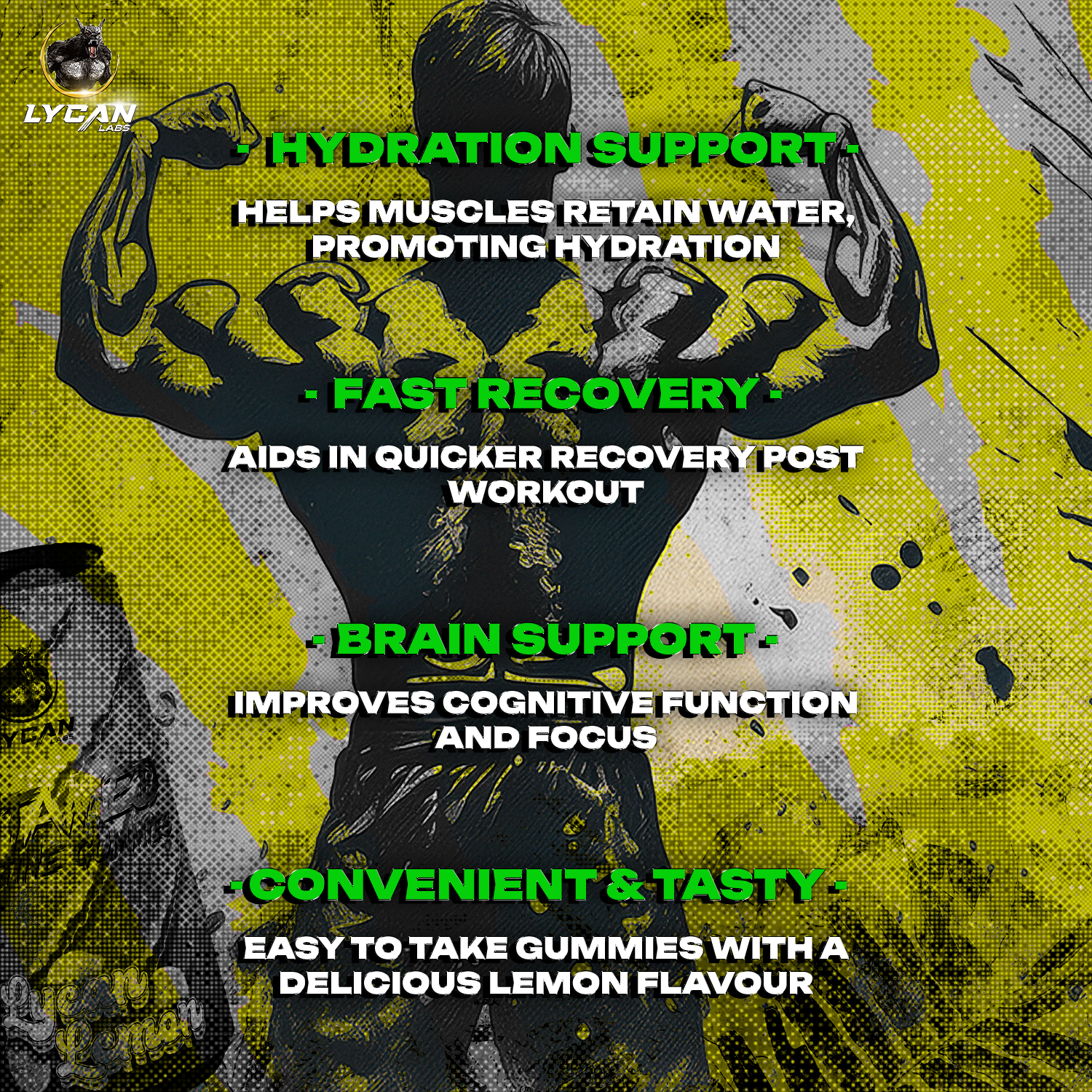 Lycan Labs Untamed Creatine Gummies