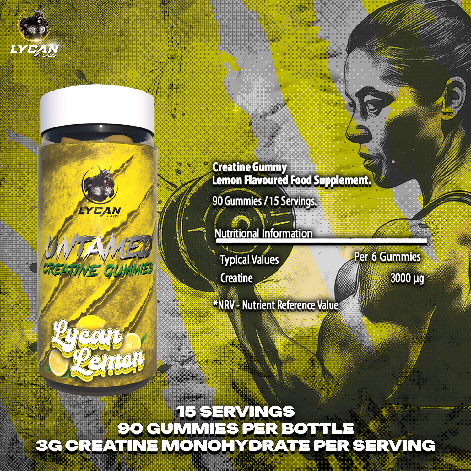 Lycan Labs Untamed Creatine Gummies