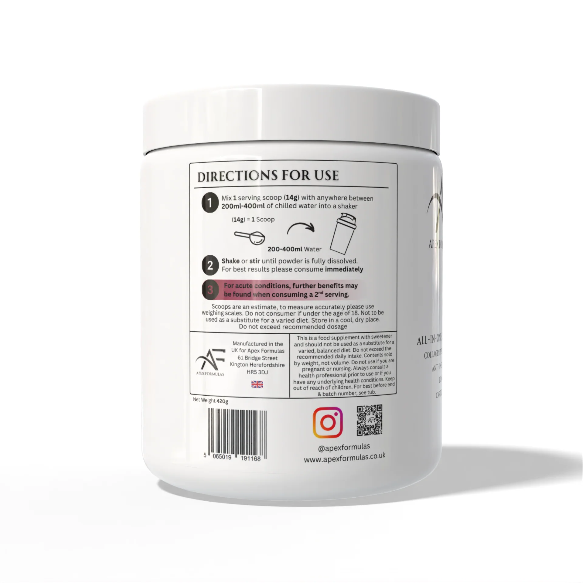 Apex Formulas Joint Support 360g