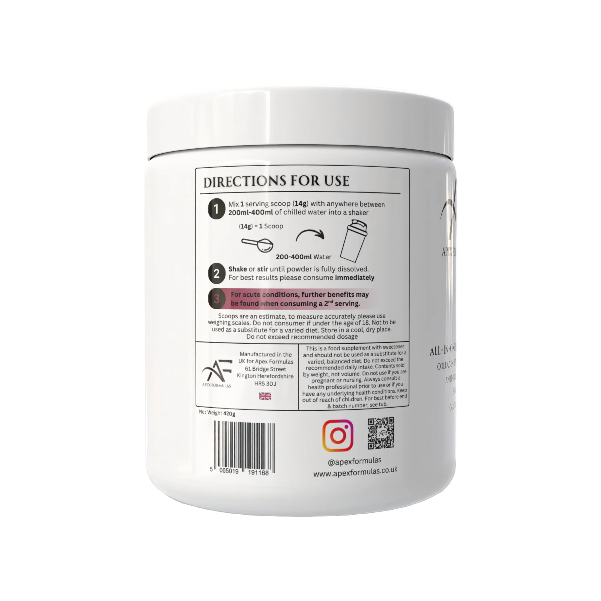 Apex Formulas Joint Support 360g