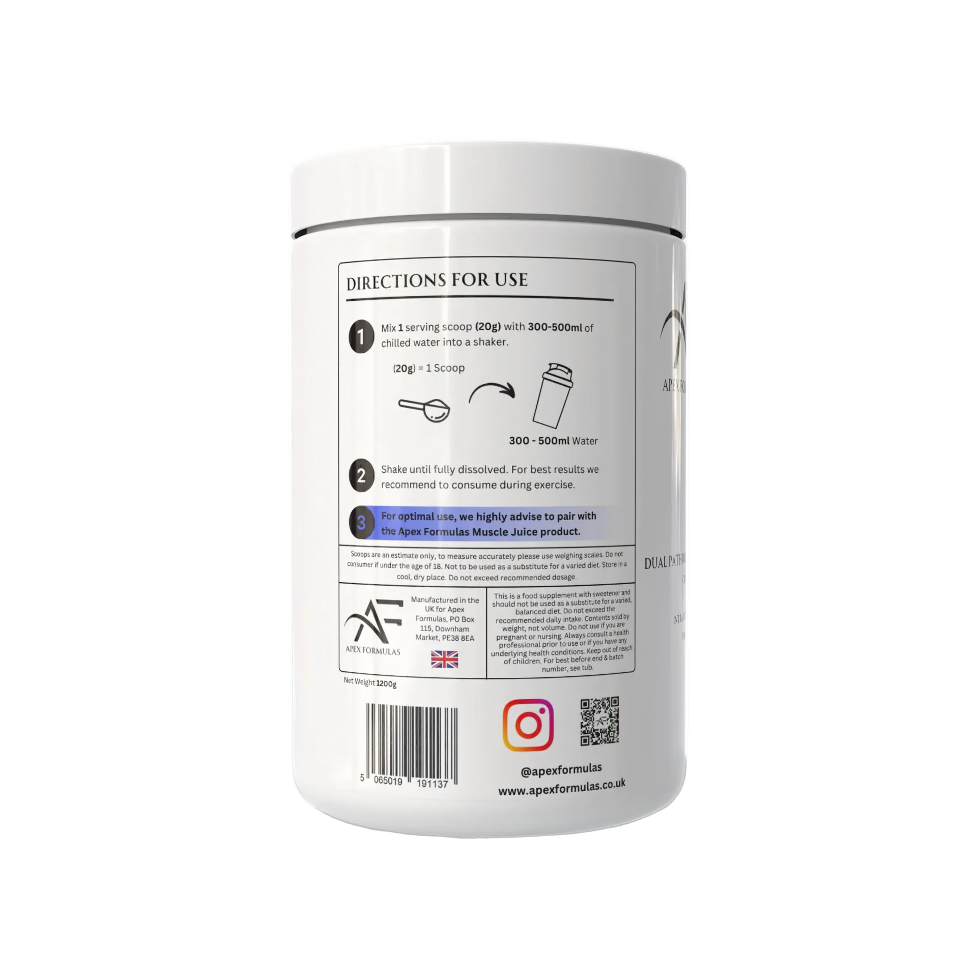 Apex Formulas Intra Carbs 1200g