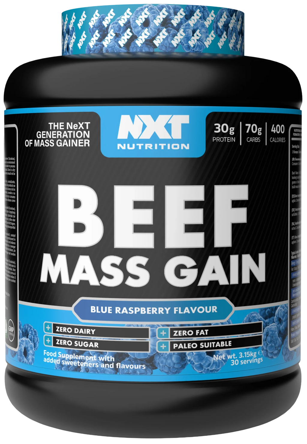 NXT Nutrition Beef Mass Gain 3.15kg - MyGymSupplements