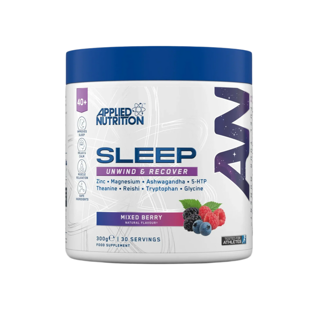 Applied Nutrition Sleep supplement in Mixed Berry flavor with Zinc Magnesium and more