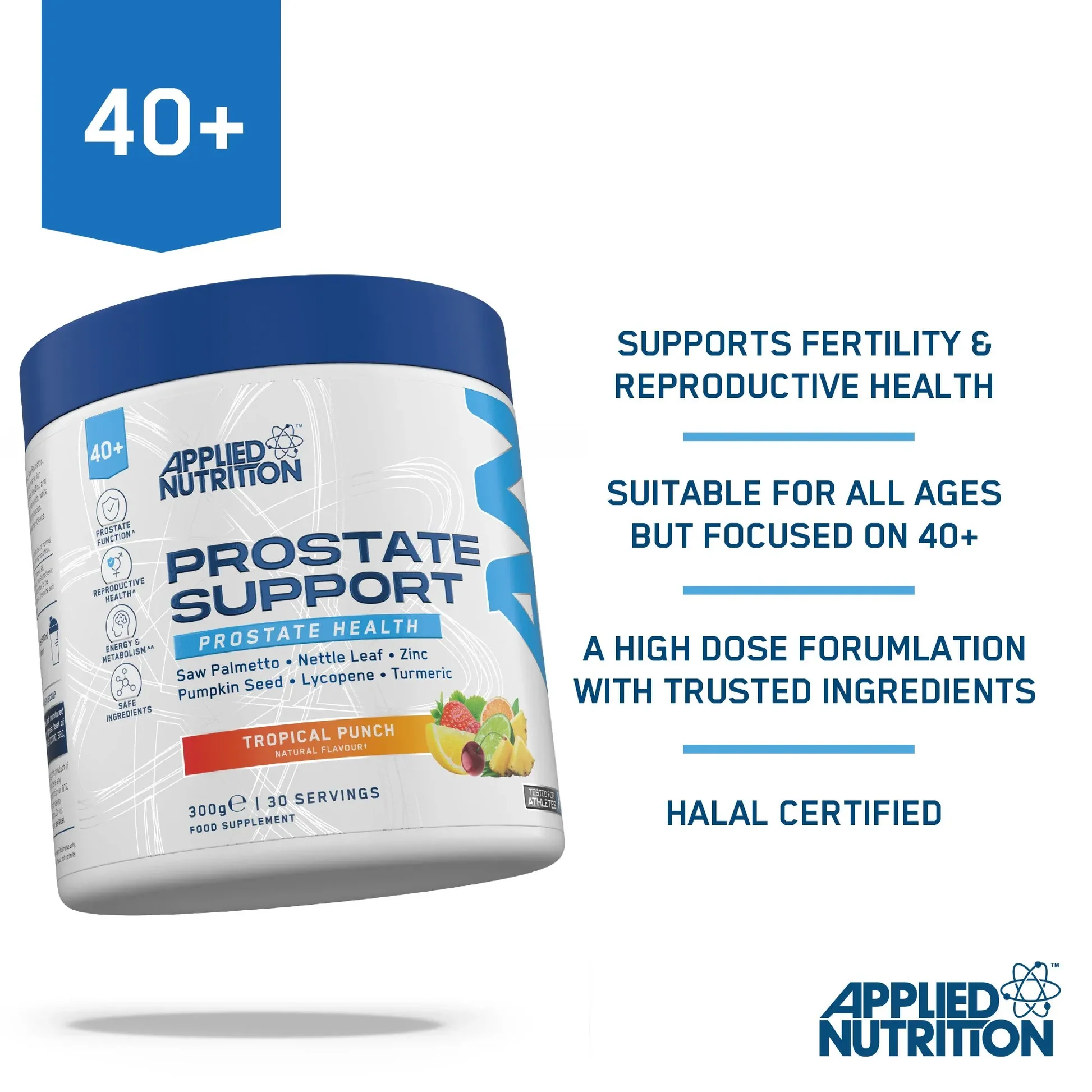Applied Nutrition Prostate Support (40 + RANGE) - Prostate Support Powder
