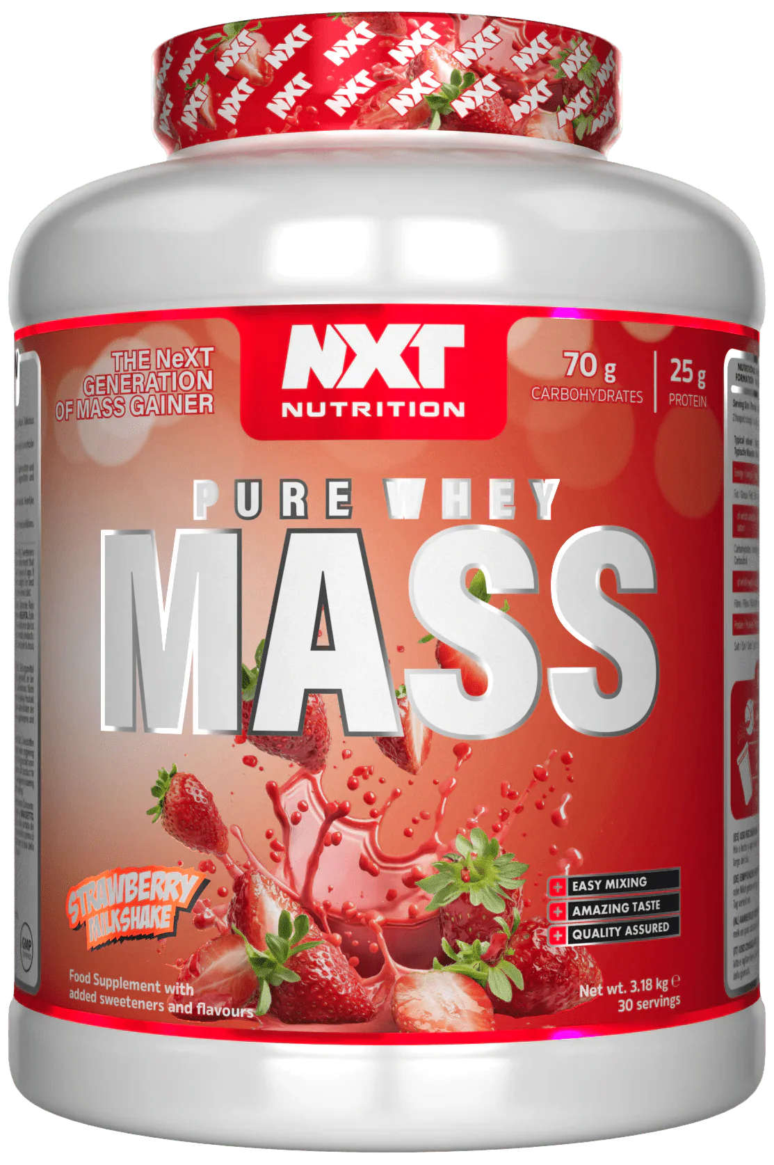 NXT Nutrition NXT Pure Whey Mass 3.18kg - MyGymSupplements