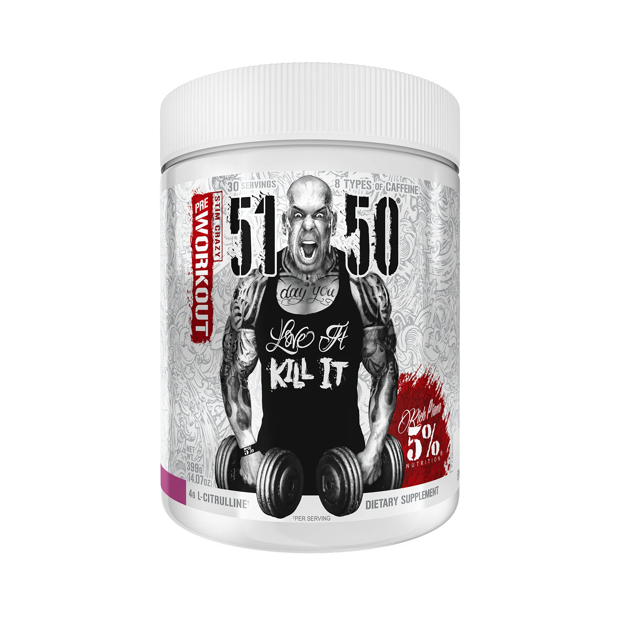 Rich Piana 5% Nutrition 5150 Legendary Series 465g / Wild Berry Pre Workout Powder
