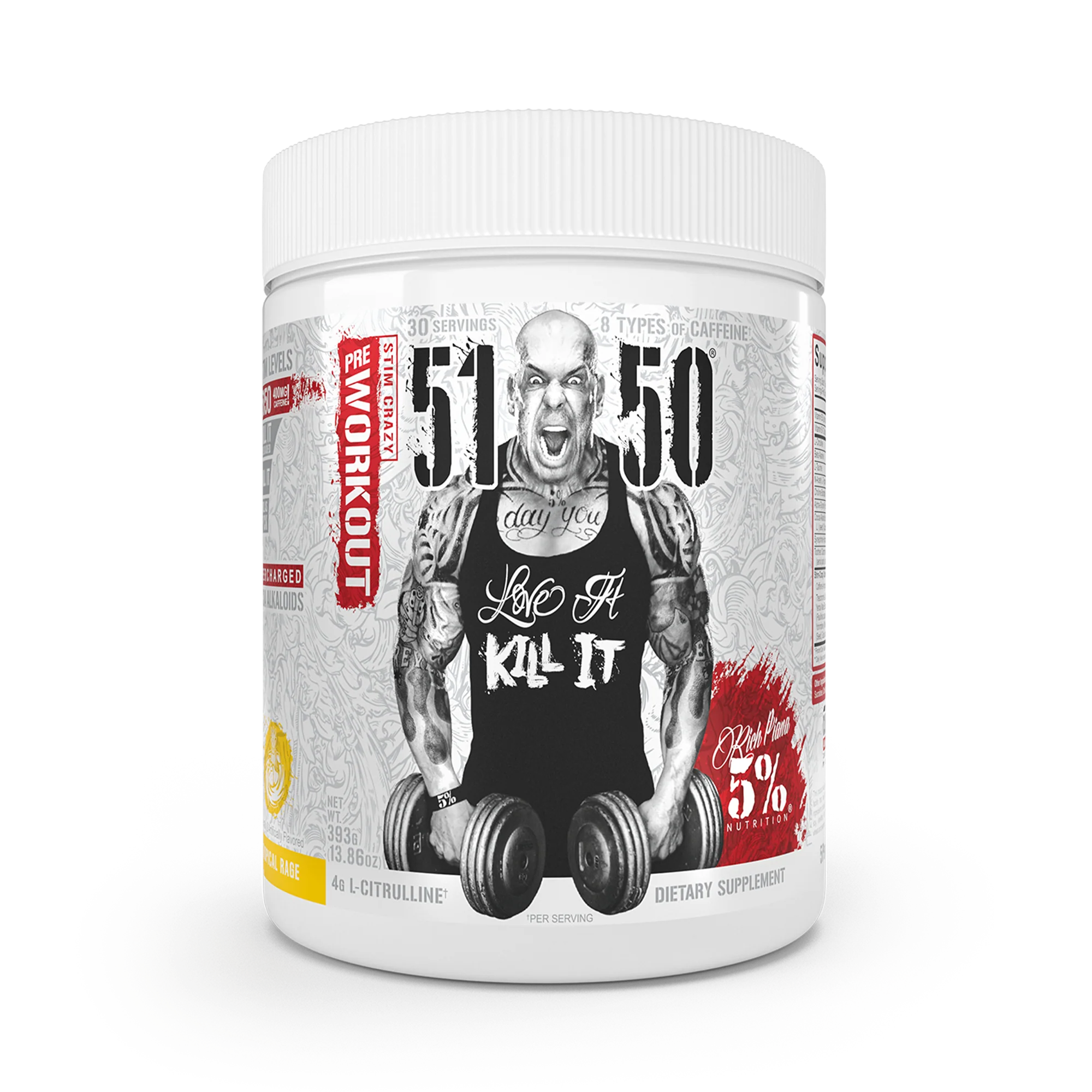 Rich Piana 5% Nutrition 5150 Legendary Series 465g / Tropical Rage Pre Workout Powder