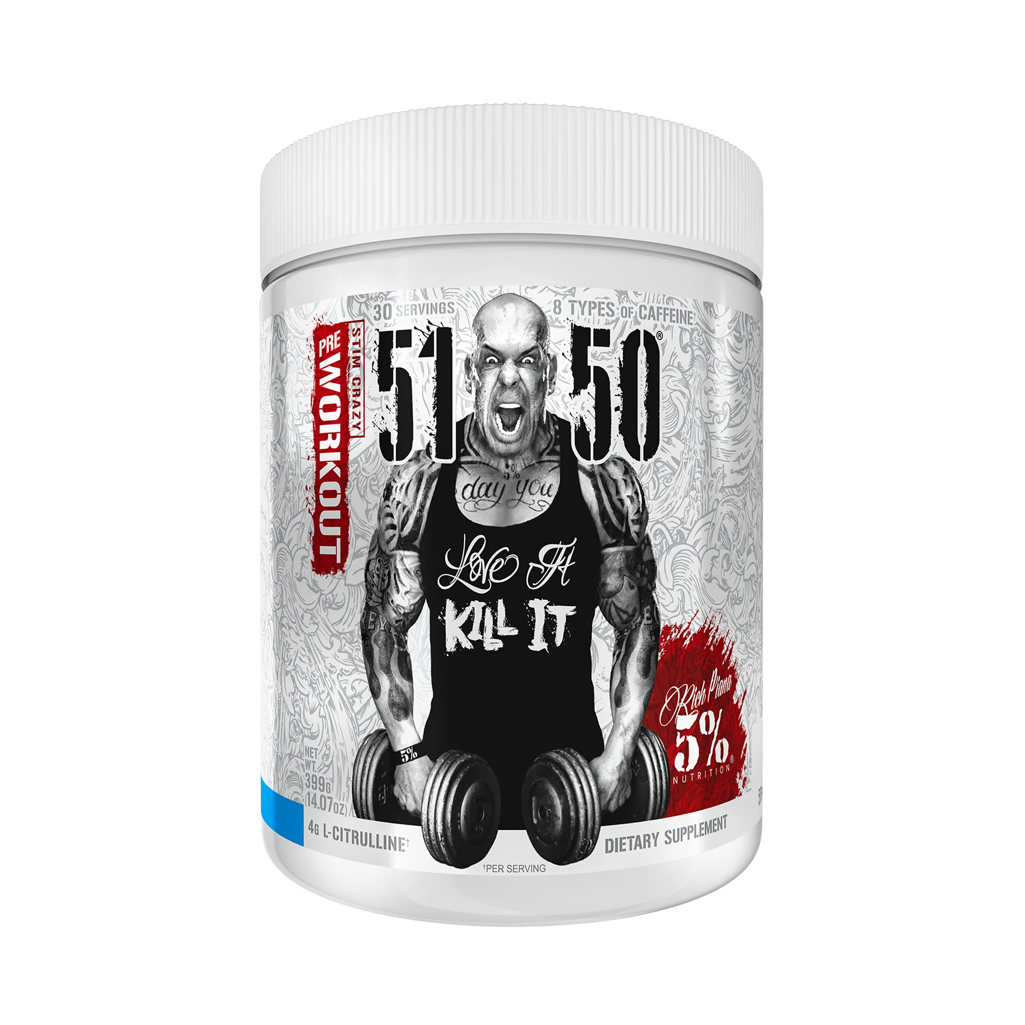 Rich Piana 5% Nutrition 5150 Legendary Series 465g / Blue Ice Pre Workout Powder