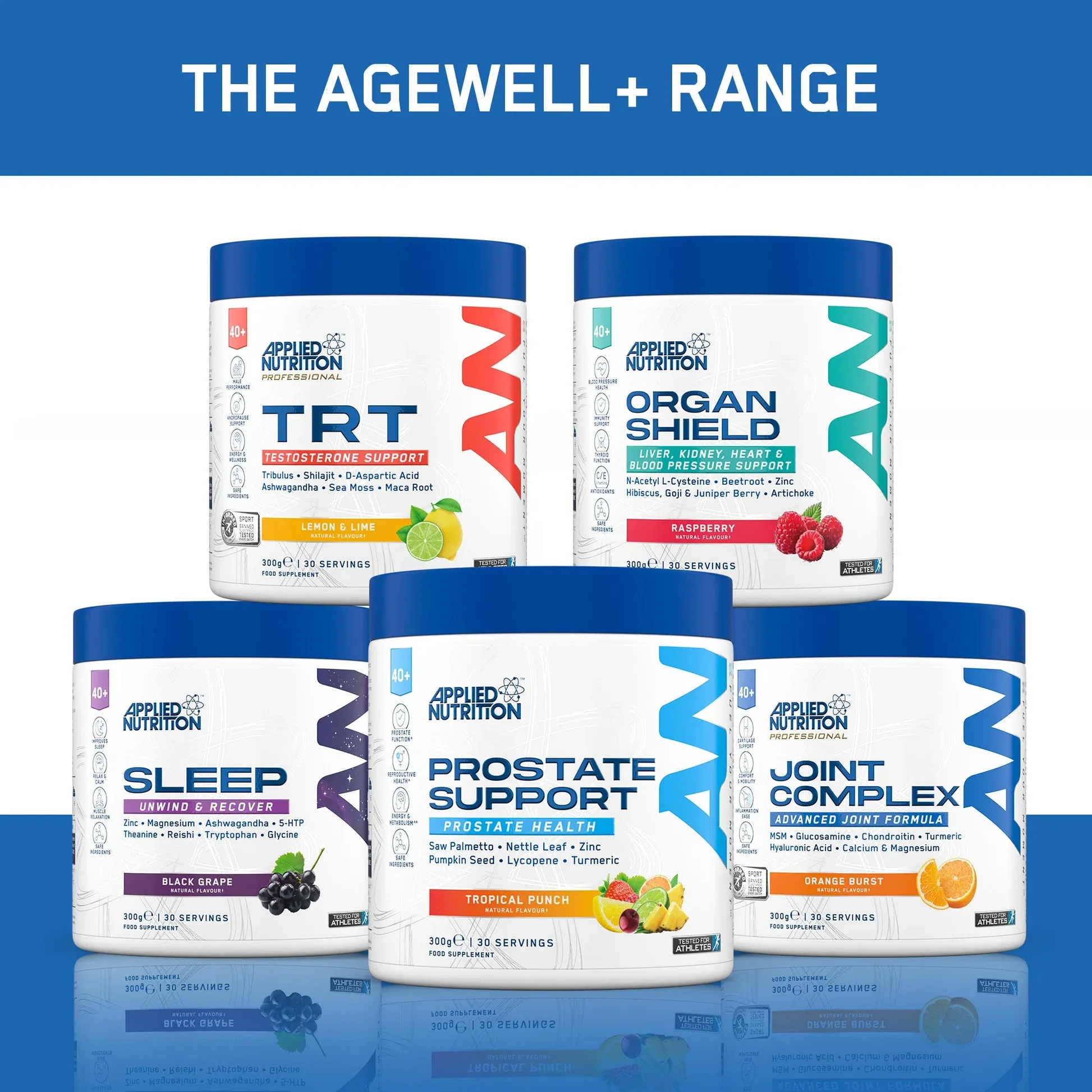 Applied Nutrition Sleep supplements in tubs for health, sleep, and wellness needs