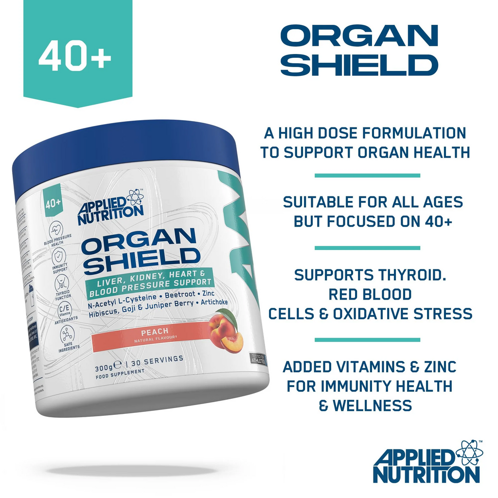 Applied Nutrition Organ Shield 40+ for kidney health, with dandelion root and artichoke leaf