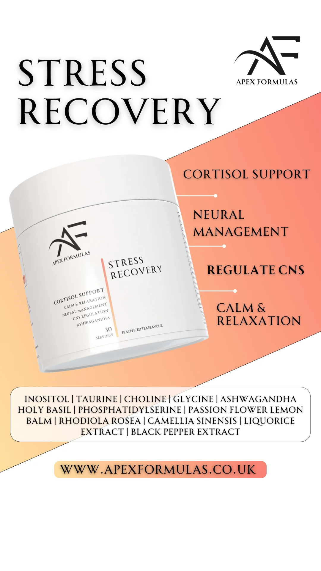 Apex Formulas Stress Recovery 300g