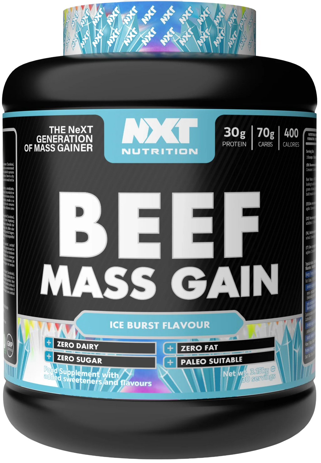 NXT Nutrition Beef Mass Gain 3.15kg - MyGymSupplements