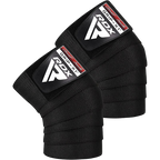 RDX Gym Knee Wraps Plus Black Knee Wraps