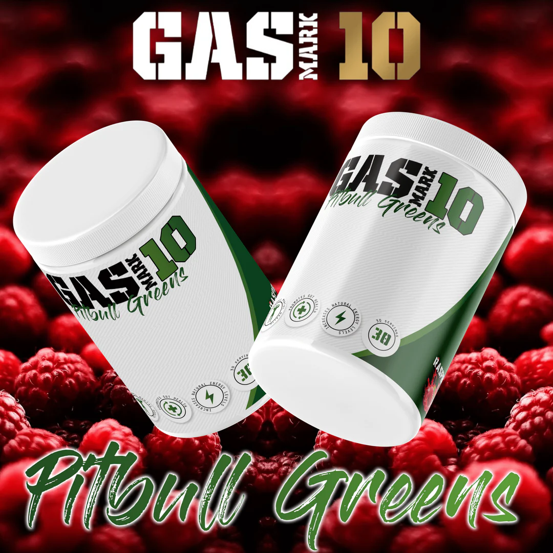 Gas Mark 10 Pitbull Greens 270g / Raspberry Greens