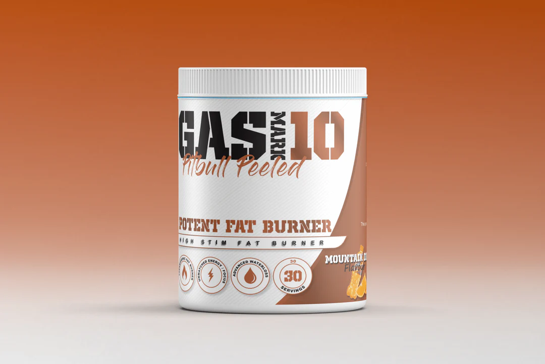Gas Mark 10 Pitbull Peeled 210g / Mountain Dew Fat Burners