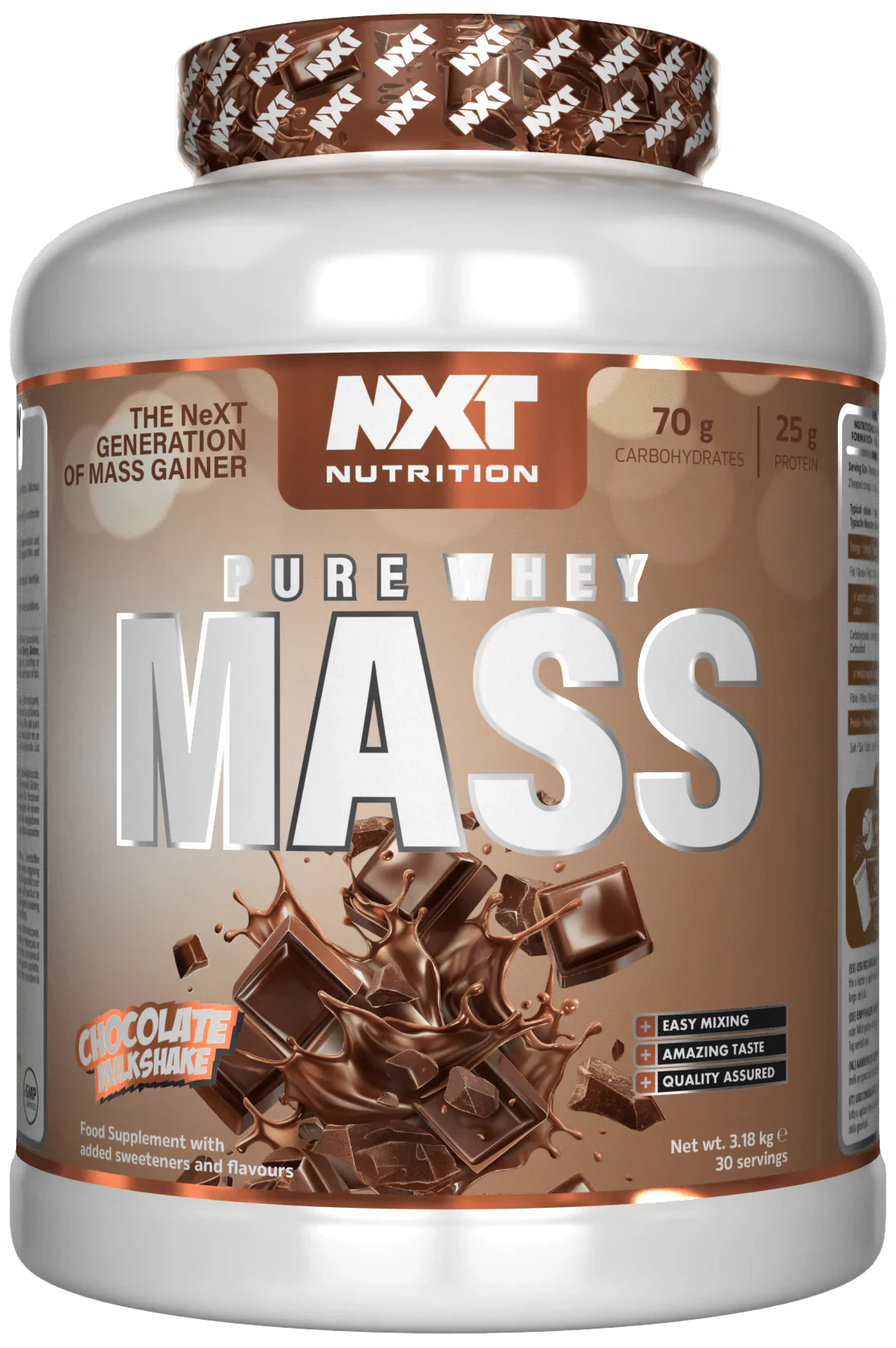 NXT Nutrition NXT Pure Whey Mass 3.18kg - MyGymSupplements