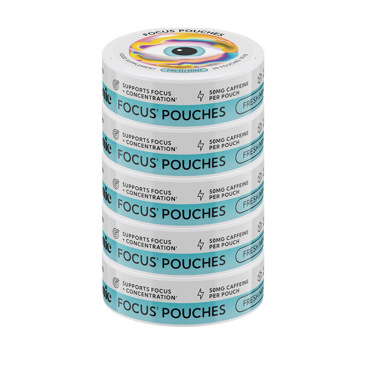 Neutonic Nootropic Focus Pouches 1 Pack (5x20 Pouches) – Nicotine-Free Energy & Clarity
