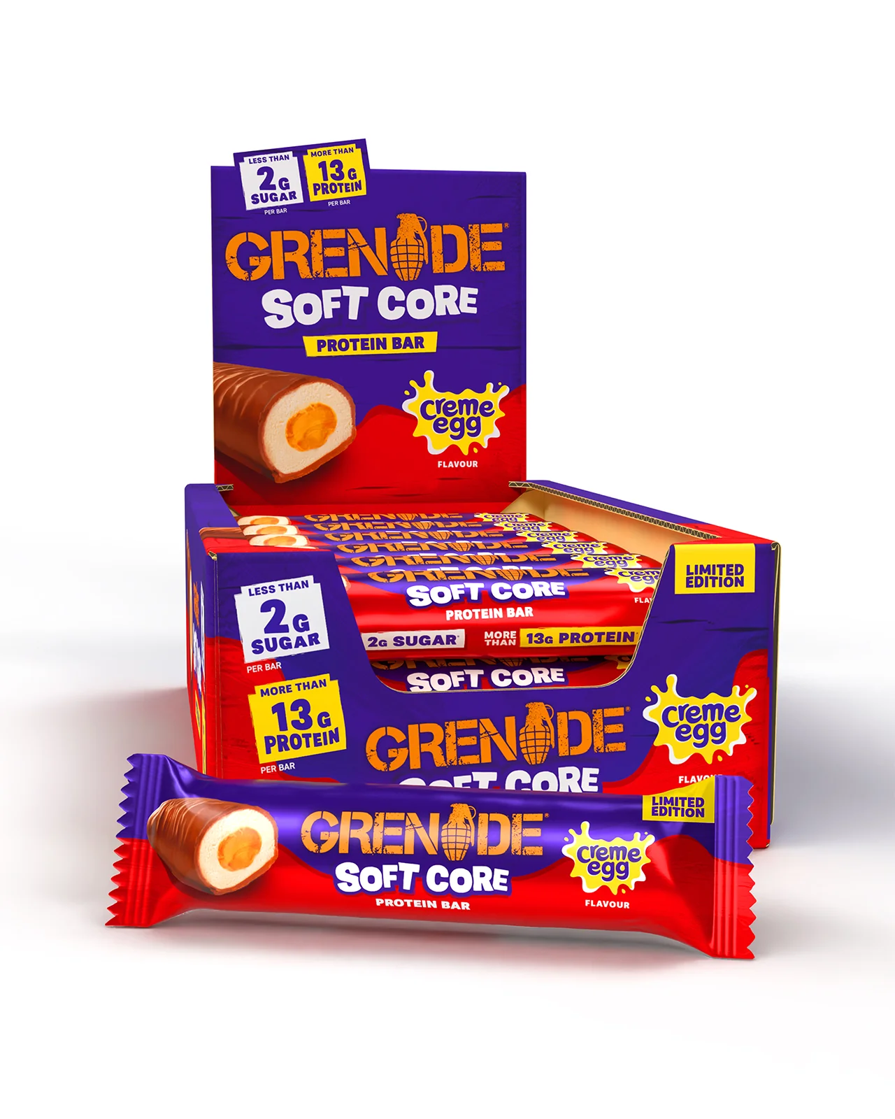 Grenade Soft Core Creme Egg Protein Bar 18x45g - MyGymSupplements