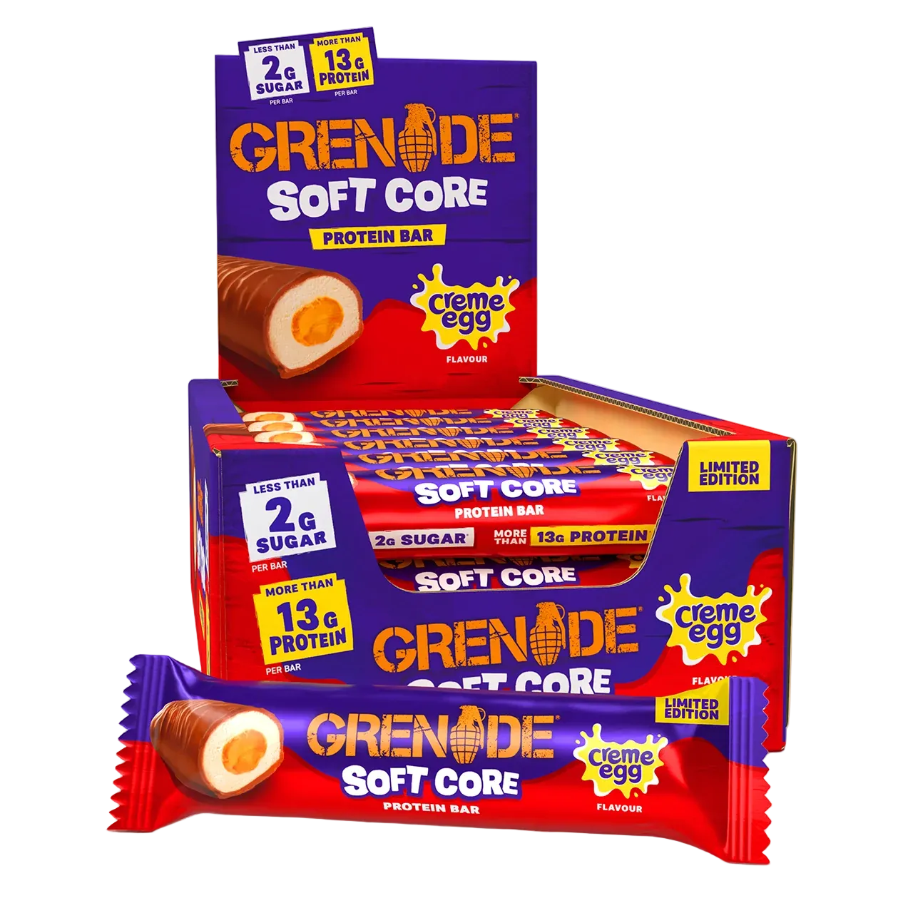 Grenade Soft Core Creme Egg Protein Bar 18x45g - MyGymSupplements