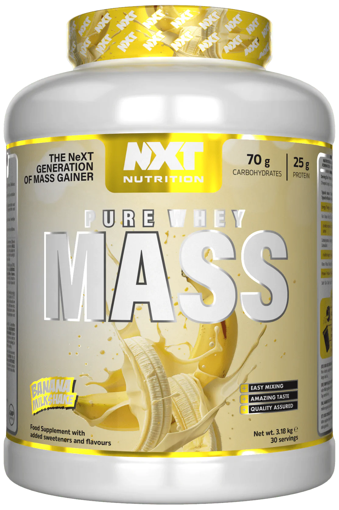 NXT Nutrition NXT Pure Whey Mass 3.18kg - MyGymSupplements