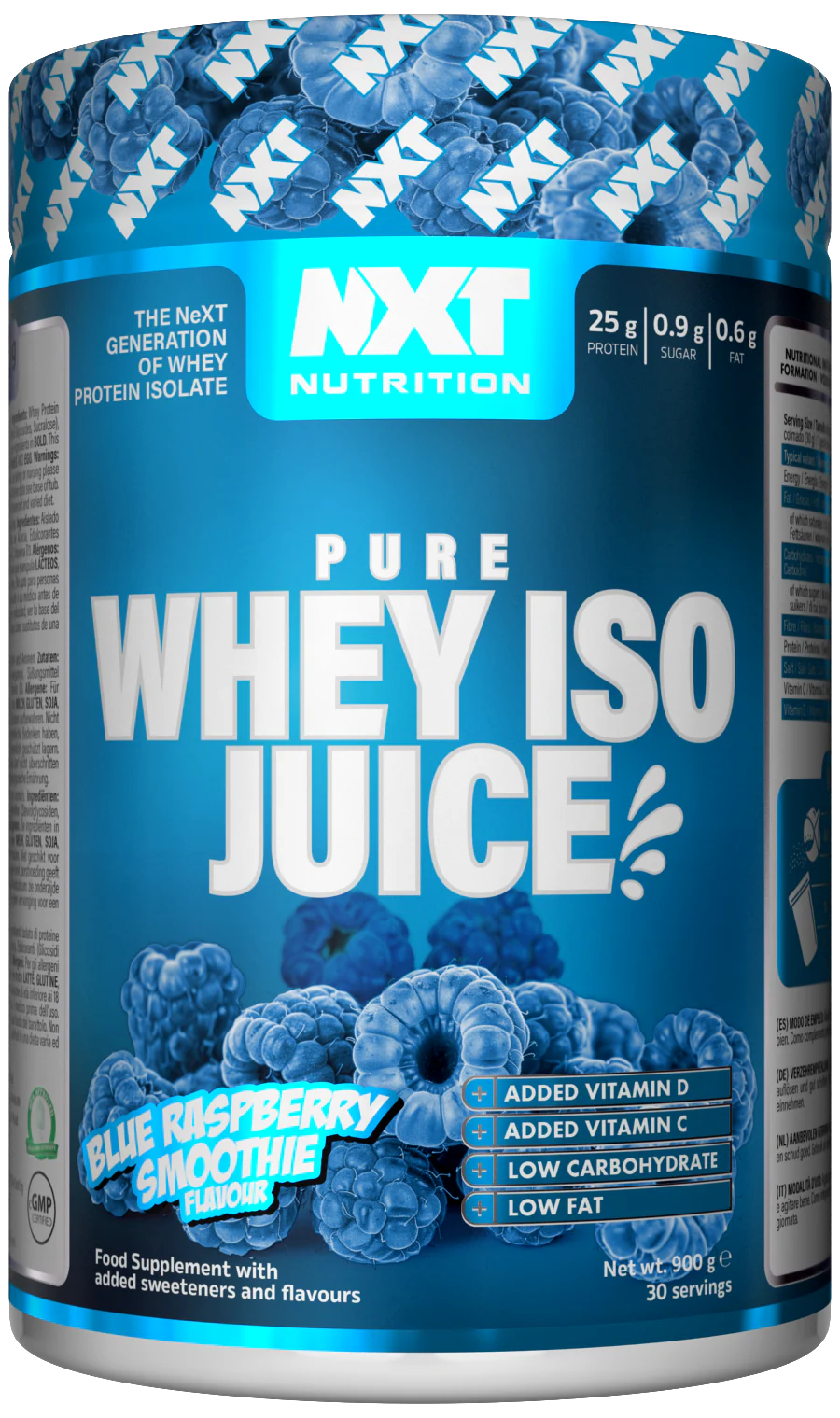 NXT Nutrition Pure Whey ISO Juice 900g - MyGymSupplements