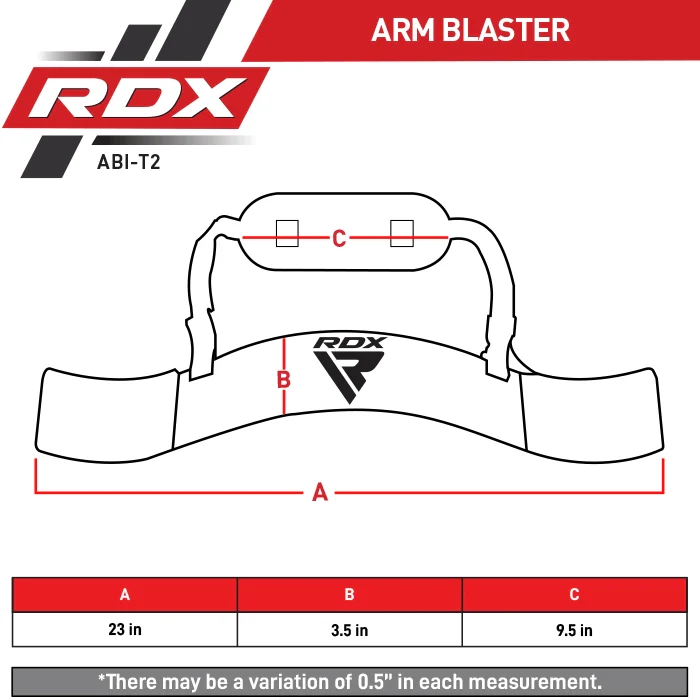 RDX Gym Arm Blaster T2 for Bicep Curls - Arm Pads