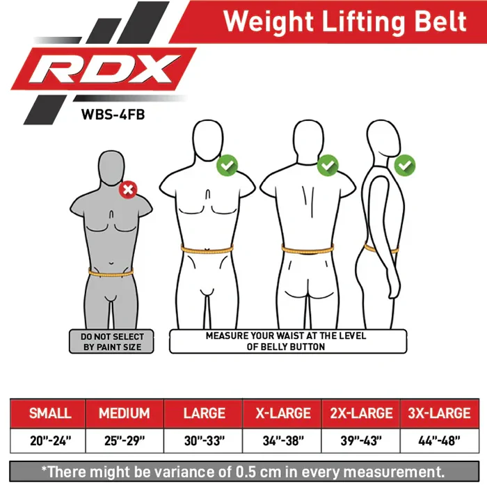 RDX Weight Lifting Belt 4’’ Leather - Weight Lifting Belt