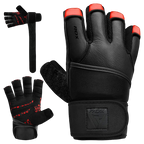 RDX Gym Glove Micro Plus S / Red/Black Weight Lifting Gloves