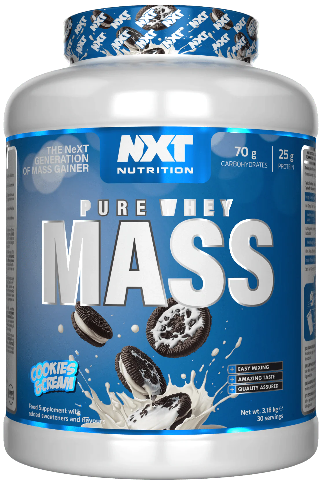 NXT Nutrition NXT Pure Whey Mass 3.18kg - MyGymSupplements