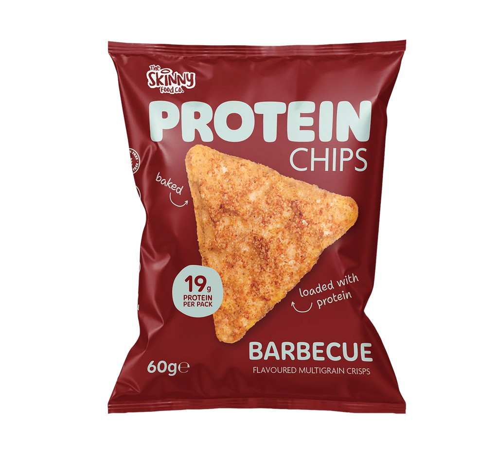 The Skinny Food Co High Protein Chips 6x60g / Smokey BBQ Protein Snacks