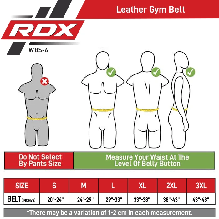 RDX Belt 6’’ Leather - Weight Lifting Belt