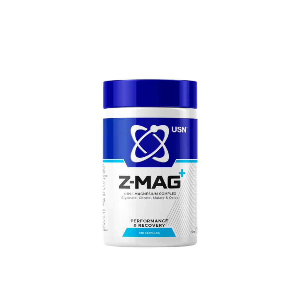 USN ZMAG Athletic magnesium complex supplement for performance and recovery with 120 capsules