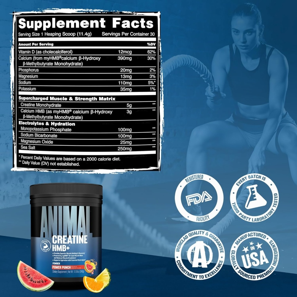 Animal Creatine +HMB 327g