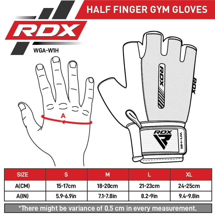 RDX Gym Weight Lifting Gloves W1 Half Plus