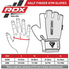 RDX Gym Weight Lifting Gloves W1 Half Plus